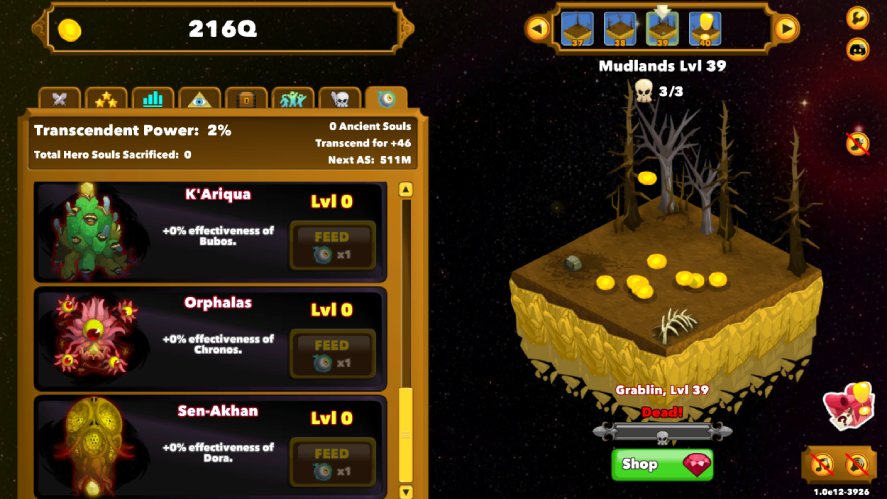 Transcensions in Clicker Heroes