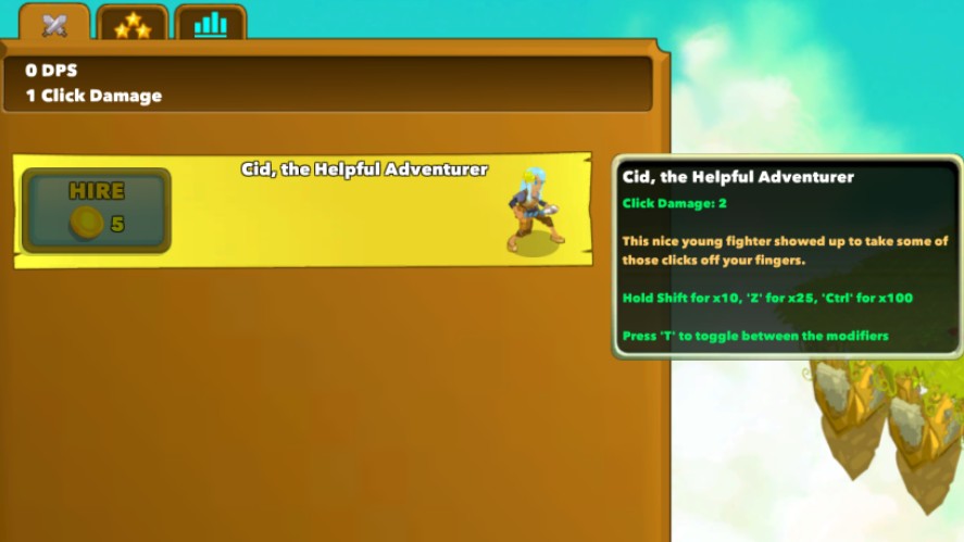 Cid - The First Hero in Clicker Heroes