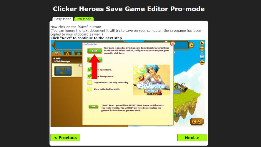 Itshax - one of the most popular Clicker Heroes save editors