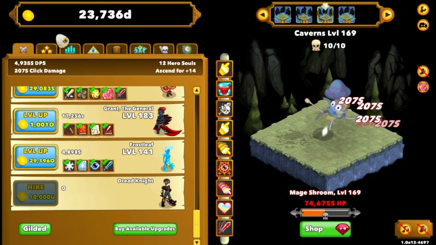 A screenshot of monster and its HP