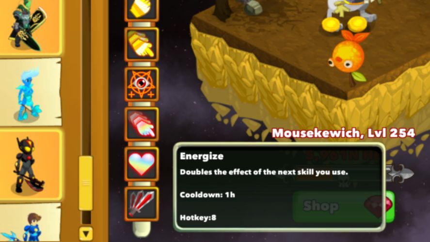 Energize skill in Clicker Heroes