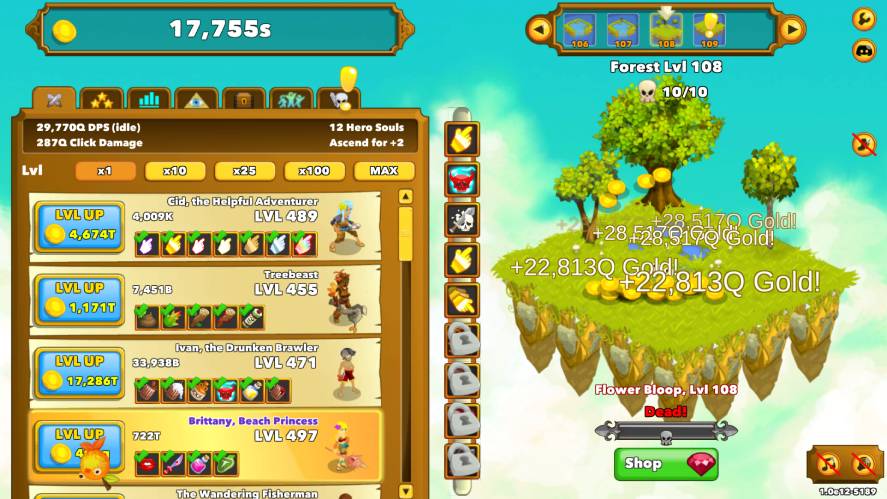 Clicker Heroes's screenshot