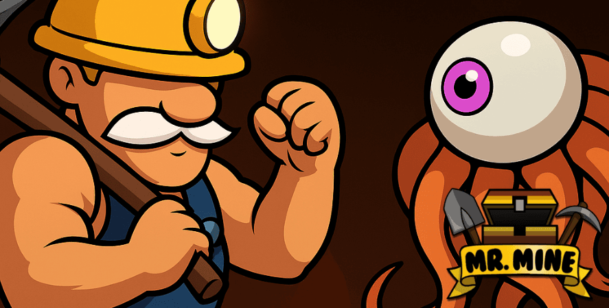 Mr Mine Idle Mining Game - hero-style monster battles