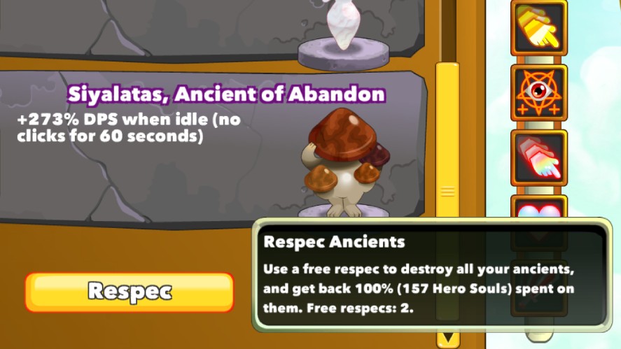 Respec Ancients in Clicker Heroes