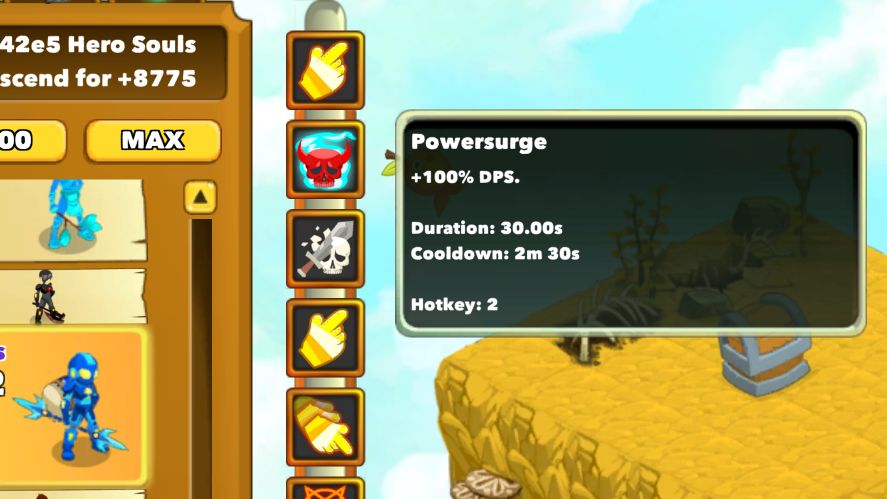 Skills in Clicker Heroes