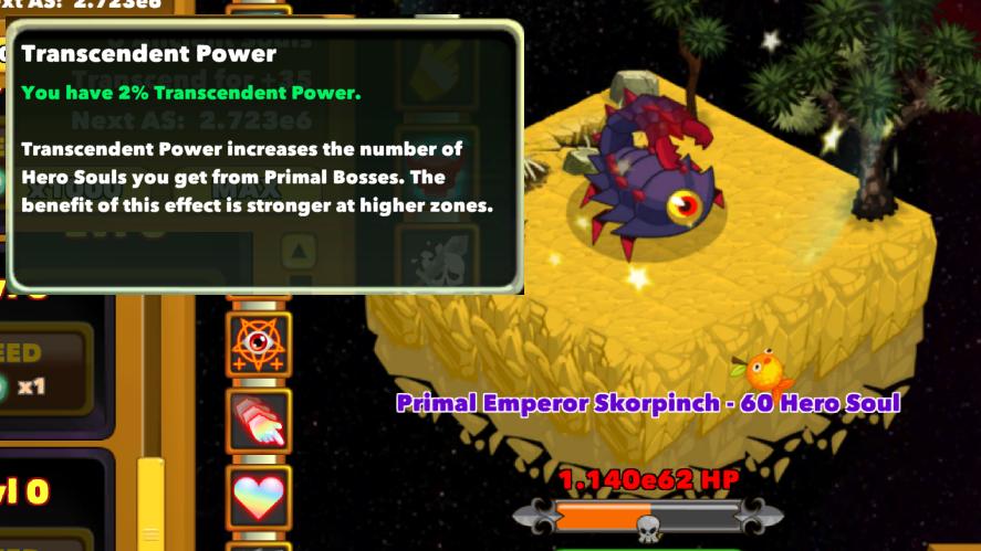 Hero Soul rewards from a primal boss