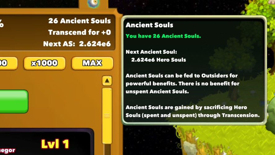 Ancient Souls in Clicker Heroes