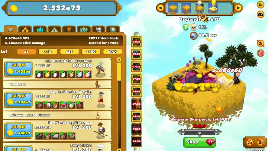 Using active builds and activate all skills to defeat the primal boss